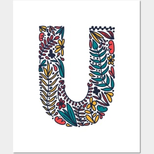 Tropical Letter U Posters and Art